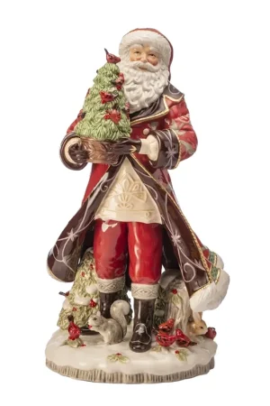 Lamart Babbo Natale con Albero H50 cm in Porcellana Compra Adesso
