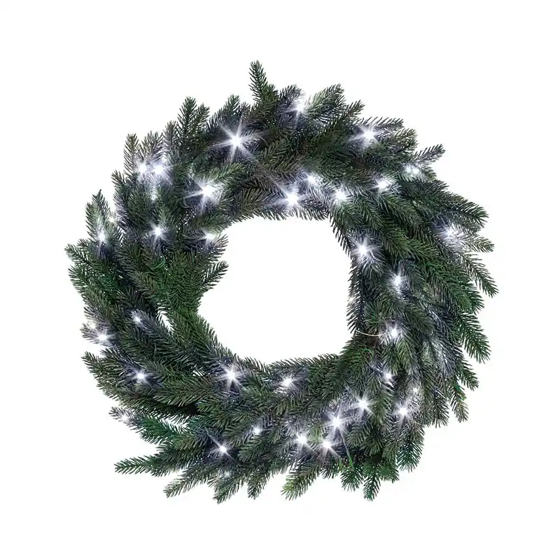 Reso Gratuito Andrea Bizzotto Ghirlanda Natalizia Fuoriporta Muir con 40 Miniled D60 cm