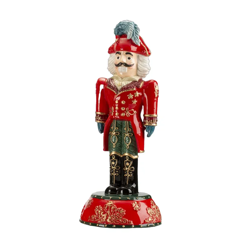 Lamart Soldatino Schiaccianoci H40 cm in Ceramica Rosso Direttamente Dal Produttore