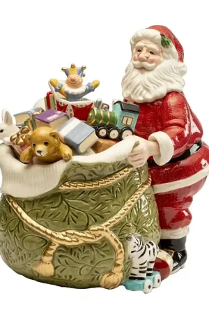 Offerta Speciale Lamart Babbo Natale con Sacco dei Doni H34 cm in Ceramica