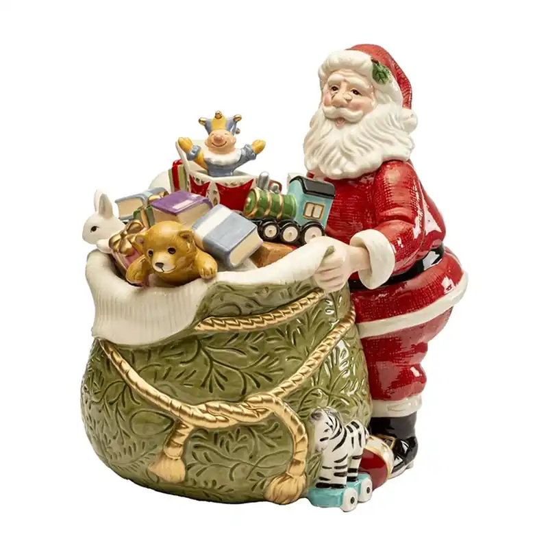 Offerta Speciale Lamart Babbo Natale con Sacco dei Doni H34 cm in Ceramica
