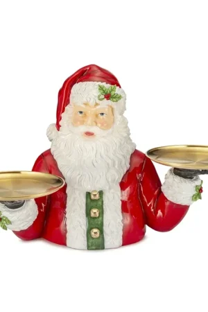 Prezzo Basso Lamart Busto Babbo Natale con 2 Vassoi in Resina 76x47 cm
