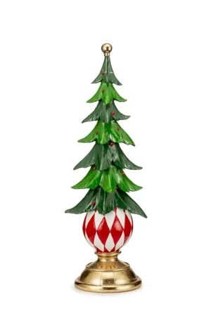 Lamart Decorazione Natalizia Albero Scacchi H43 cm in Resina Scelto Dai Clienti