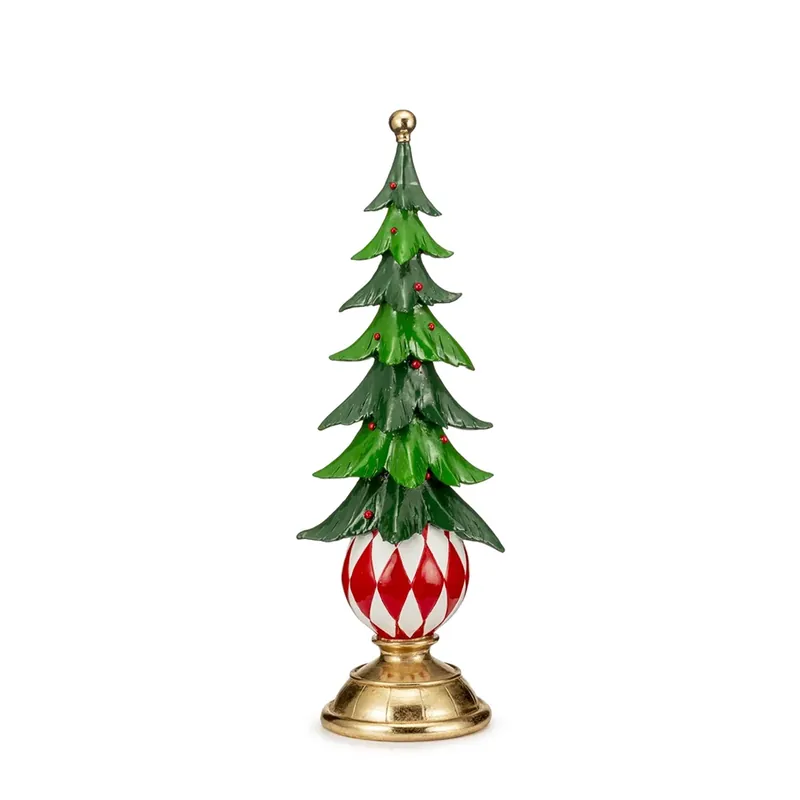 Lamart Decorazione Natalizia Albero Scacchi H43 cm in Resina Scelto Dai Clienti
