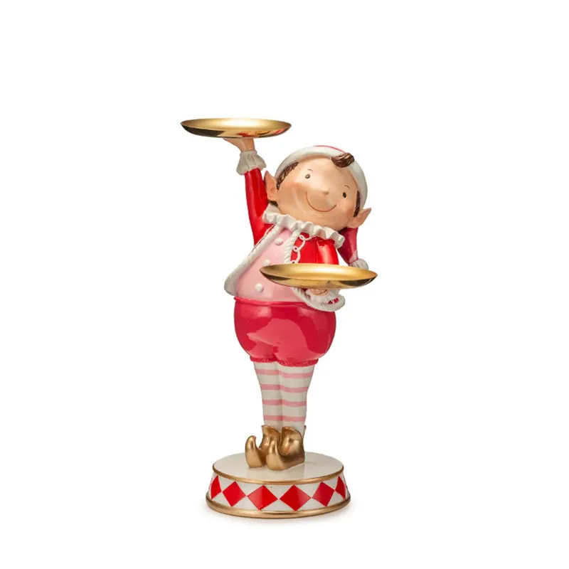Lamart Elfo Waiter con Vassoio 33x22 cm in Resina Soddisfatti O Rimborsati