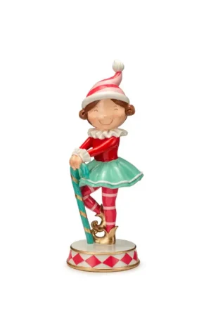 Lamart Miss Elf con Candy Stick H28 cm in Resina Compra Oggi Stesso