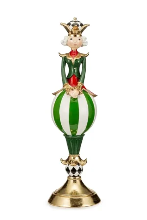 Nuovo Arrivo Lamart Regina su Palla H46 cm in Resina Verde