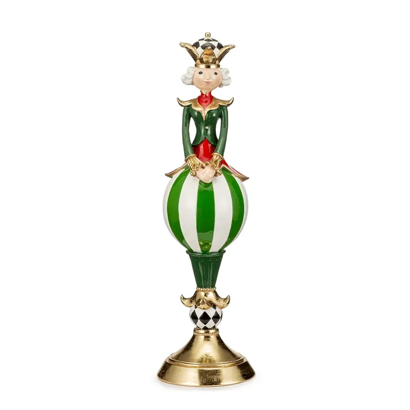 Nuovo Arrivo Lamart Regina su Palla H46 cm in Resina Verde
