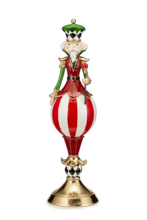 Saldi Lamart Re su Palla H46 cm in Resina Rosso