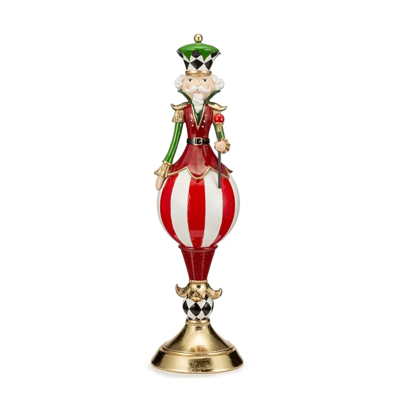 Saldi Lamart Re su Palla H46 cm in Resina Rosso