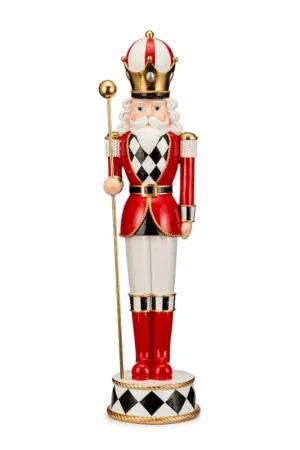Spedizione Espresso Lamart Soldatino Schiaccianoci Scacchi H48 cm Rosso