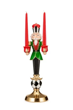 Lamart Soldatino Schiaccianoci Portacandele H52 cm in Resina Affare