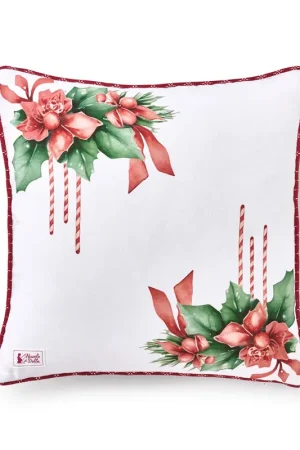 Nuvole di Stoffa Cuscino Storia di Natale Ghirlanda 40x40 cm Professionale