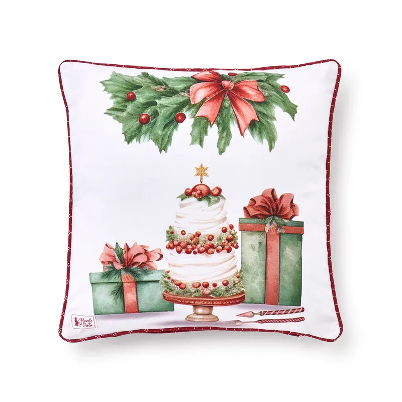 Nuvole di Stoffa Cuscino Storia di Natale Regali 40x40 cm Offerta Speciale