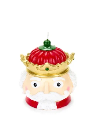 Promozione Nuvole di Stoffa Candela Testa Soldatino con Corona H11 cm