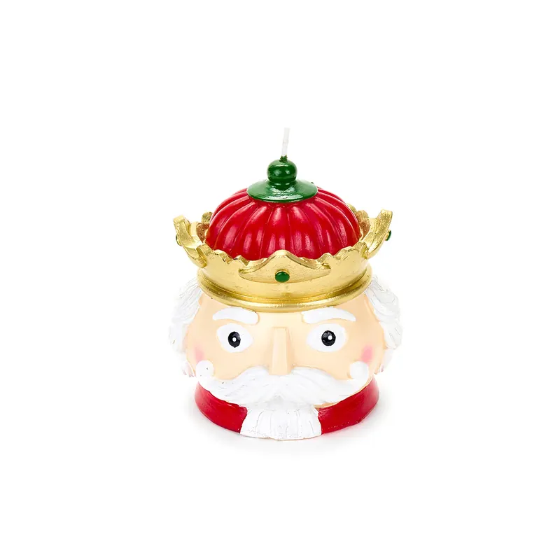 Promozione Nuvole di Stoffa Candela Testa Soldatino con Corona H11 cm