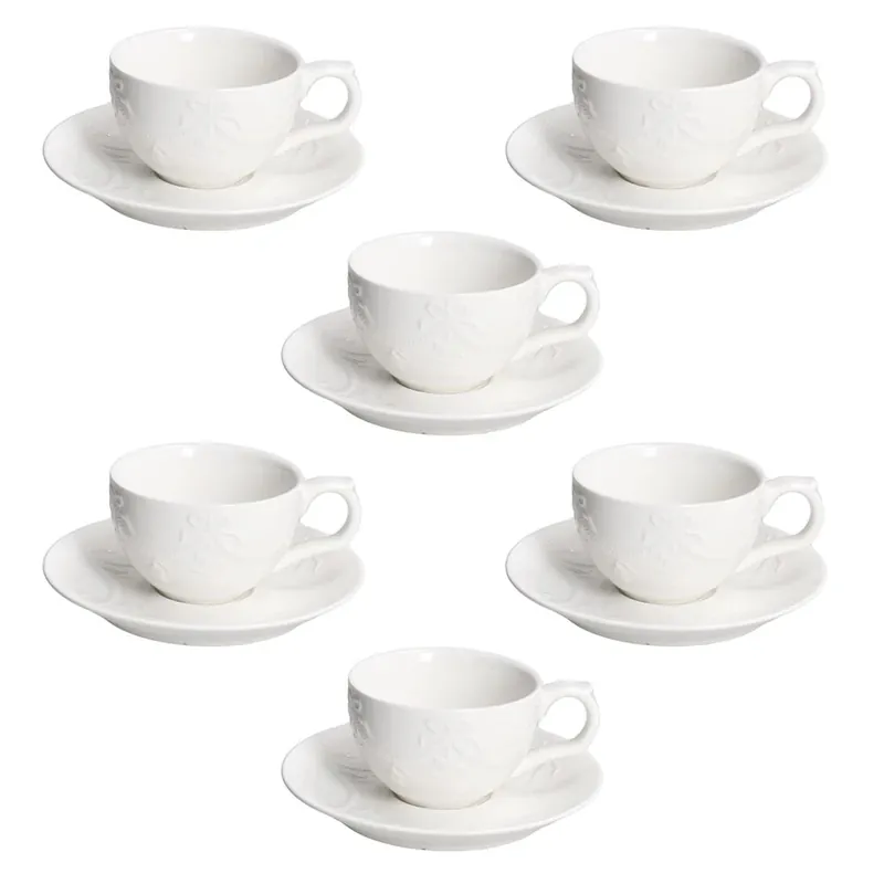 Prezzo Di Fabbrica Tognana Set 6 Tazzine da Caffè con piattini Atollo Magia di Natale in Porcellana 110 ml