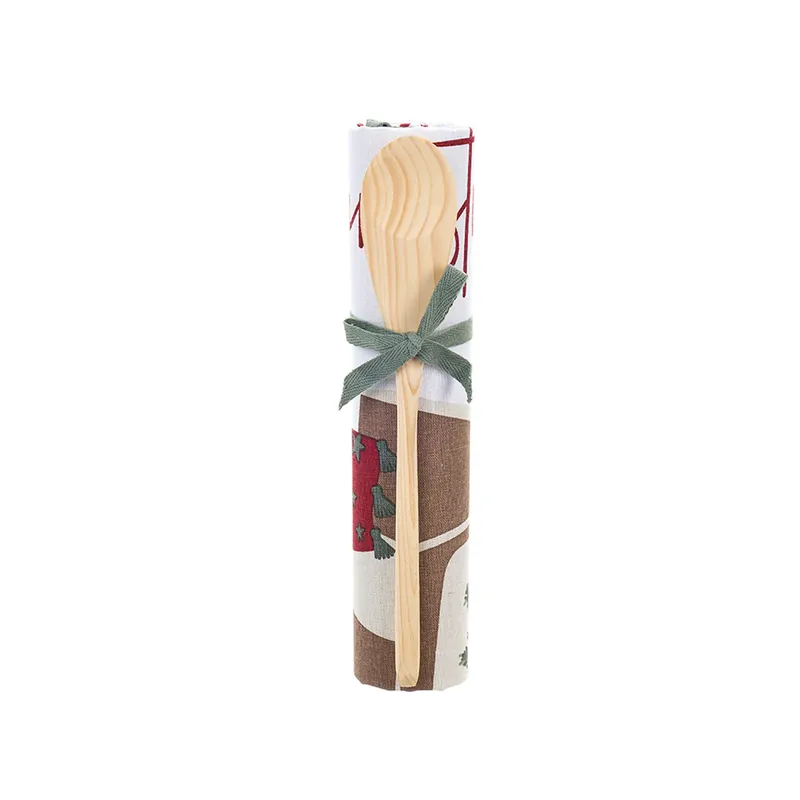 Nuvole di Stoffa Strofinaccio con Mestolo in Legno 40x70 cm Decori Miglior Prezzo