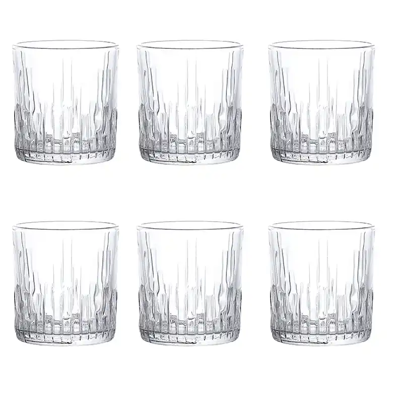 Offerta Limitata Tognana set 6 Bicchieri Tumbler Griffe Trasparente 335 ml