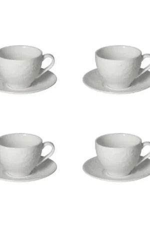 Più Venduto Andrea Fontebasso Tognana Set 4 Tazze Cappuccino 200 cl Etoile Bianco