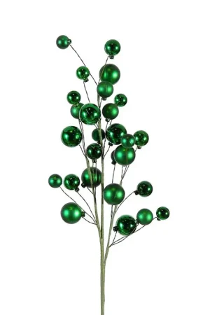 Promo Stagionale Vetur Ramo Artificiale di Sfere Natalizie H79 cm Verde