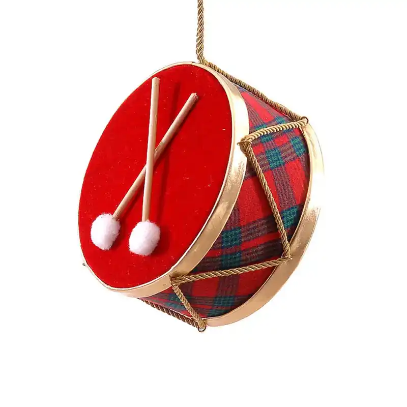Vetur Decorazione per Albero Tamburo D20 cm Rosso Prezzo Di Fabbrica