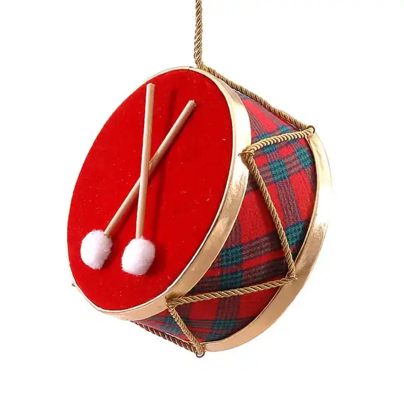Vetur Decorazione per Albero Tamburo D30 cm Rosso Ordina Subito