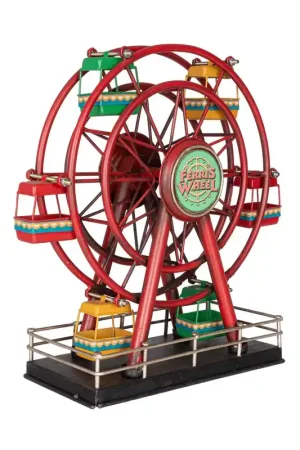 Andrea Bizzotto Decorazione Ruota Panoramica Linden Rosso H30 cm Offerta Del Giorno