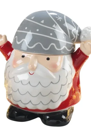 Sconto Mascagni Casa Contenitore Babbo Natale H18 cm in Ceramica