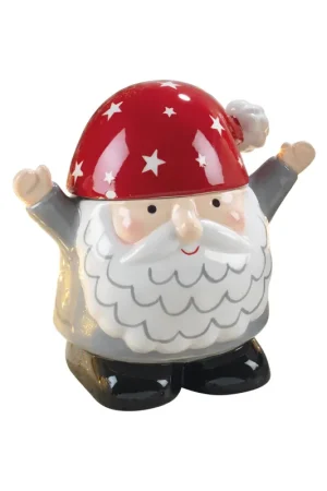 Occasione Mascagni Casa Contenitore Babbo Natale H14 cm in Ceramica