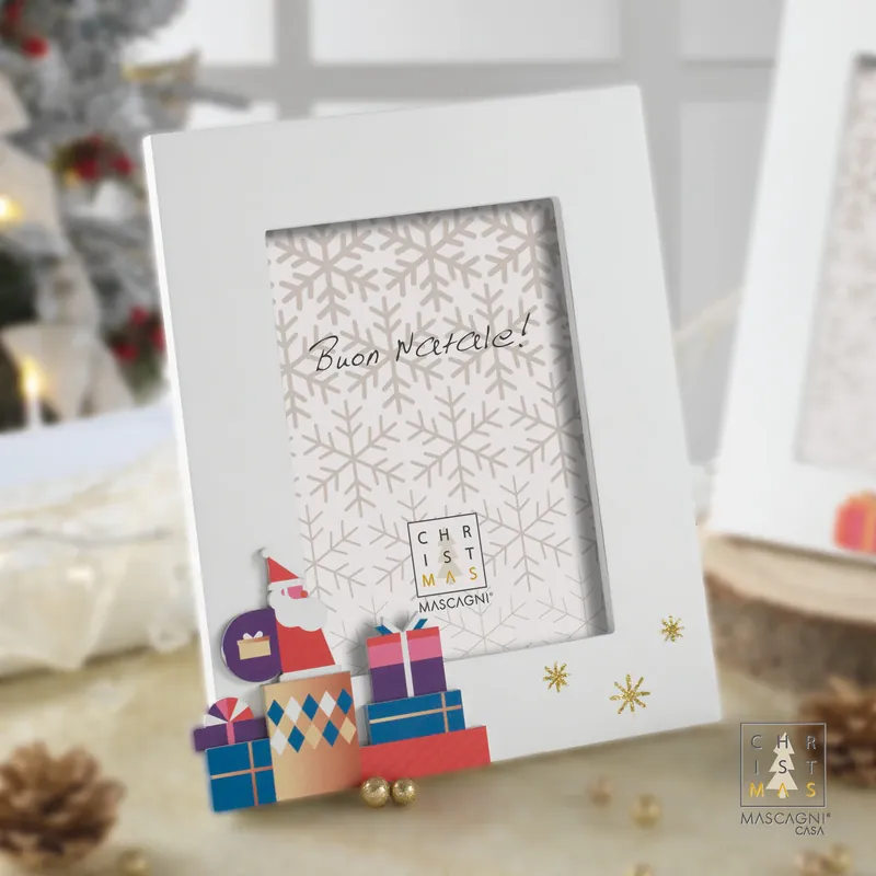 Mascagni Casa Cornice Portafoto Natalizia 13x18 cm Santa Compra Oggi Stesso