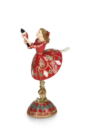 Andrea Bizzotto Decorazione Ballerina Jocelin Rosso H21 cm Super Prezzo