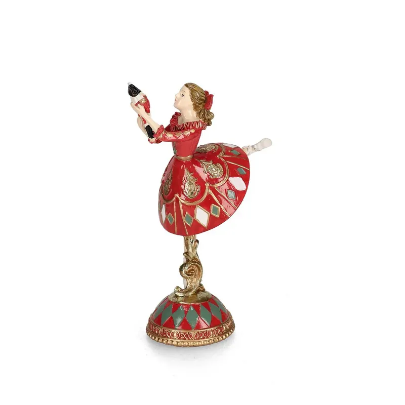 Andrea Bizzotto Decorazione Ballerina Jocelin Rosso H21 cm Super Prezzo