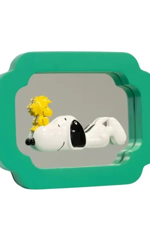 Occasione Imperdibile Blogo Design Cornice Decorativa Snoopy e Woodstock con Specchio 20x24 cm