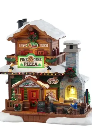 Lemax Collections Pizzeria Pine Grove con Luci A Buon Prezzo