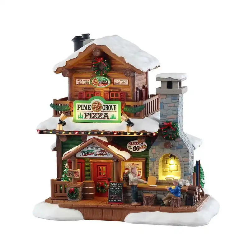 Lemax Collections Pizzeria Pine Grove con Luci A Buon Prezzo