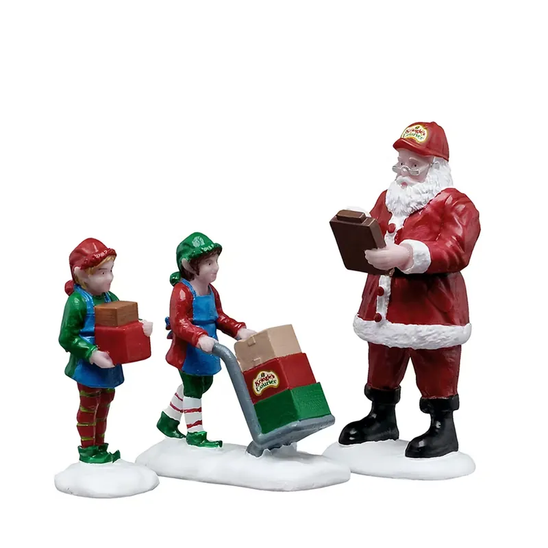 Lemax Collections Set 3 Decorazioni per Villaggio Pronto per la Spedizione in Resina Offerta Del Giorno