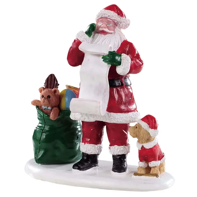 Prezzo Basso Lemax Collections Decorazioni per Villaggio Babbo Natale Buono o Cattivo in Resina