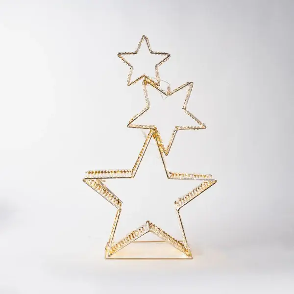 Eurolamp Decorazione Natalizia Stella con 350 Mini Led in Metallo Prezzo Conveniente