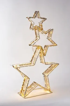 Saldi Eurolamp Decorazione Natalizia Stella con 1200 Mini Led H168 cm in Metallo
