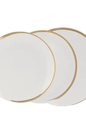 Più Venduto Weissestal Servizio Tavola Natalizio 18 pezzi Vintage Gold Shiro in Porcellana