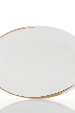 Promozione Weissestal Vassoio Ovale Natalizio Vintage Gold Shiro 36 cm in Porcellana