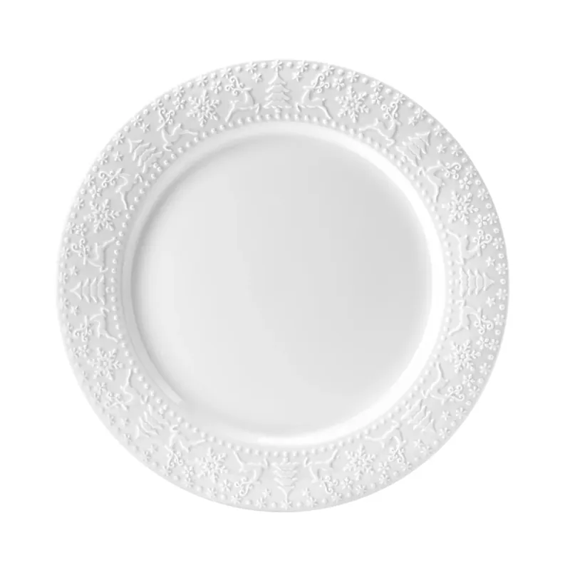 Prezzo Conveniente Fade Piatto da Portata XMAS White in Porcellana 30,5 cm