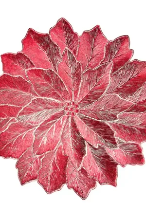 Fade Set 12 Sottopiatto Tablemat Stella Rosso D 38 cm Pagamento Sicuro