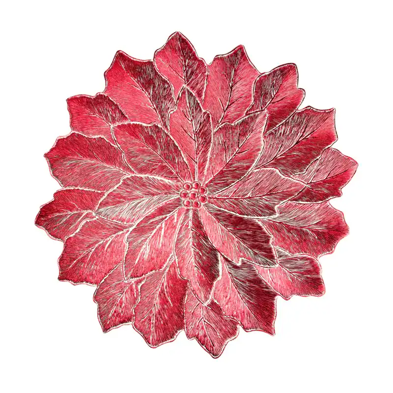 Fade Set 12 Sottopiatto Tablemat Stella Rosso D 38 cm Pagamento Sicuro