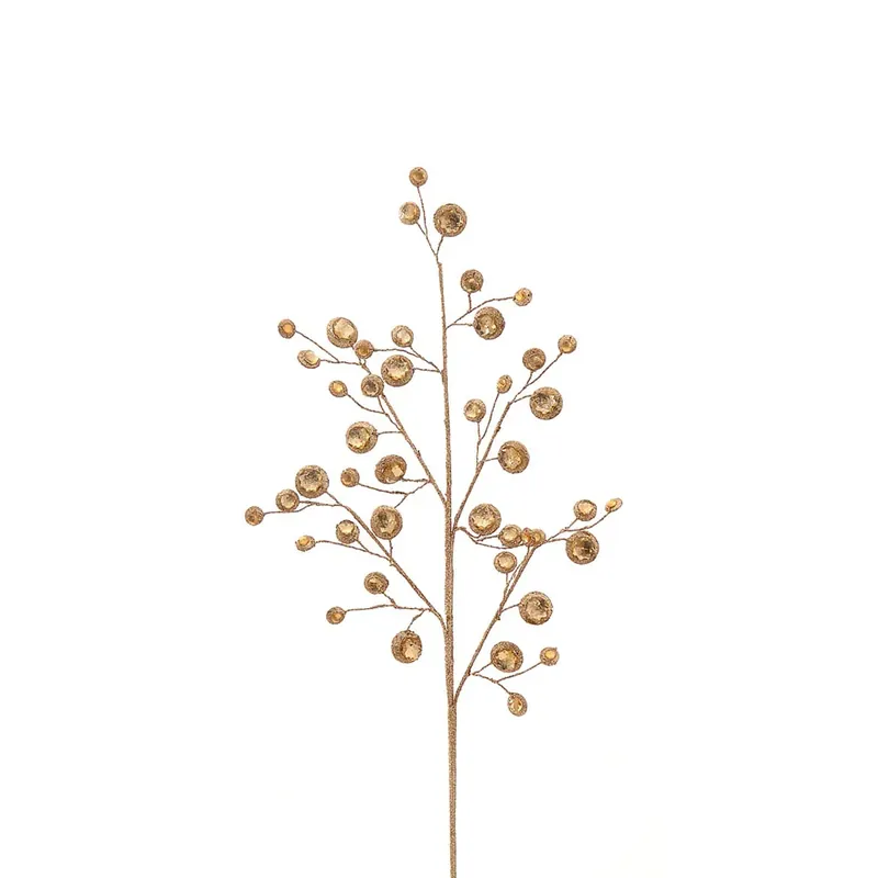 Prezzo Ridotto Vetur Ramo Artificiale Natalizio con Cristalli H78 cm Oro