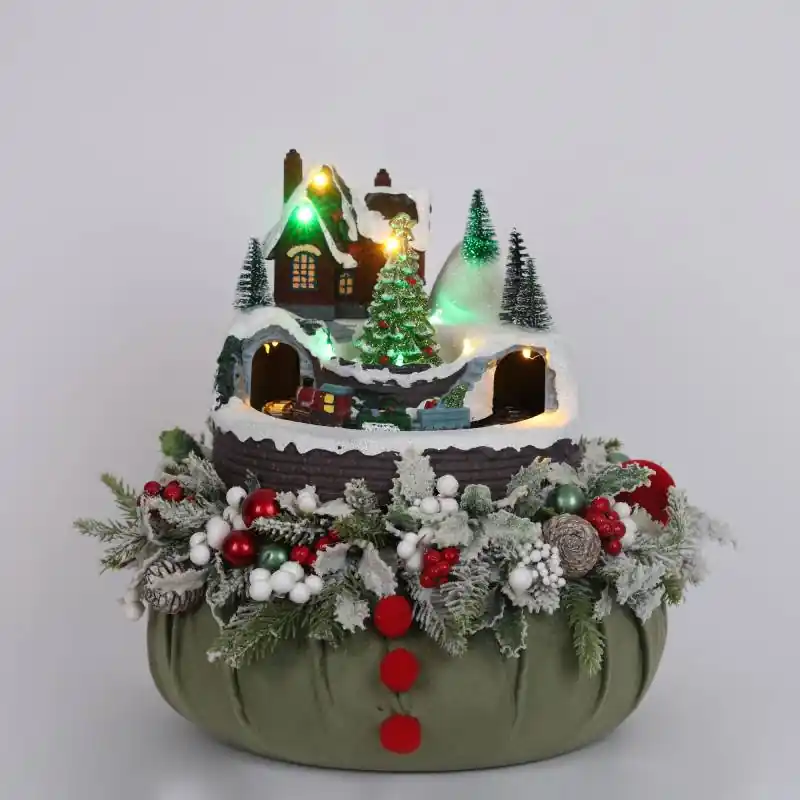 Di Tendenza Fiori Di Lena Pouf Carillon in Velluto Salvia e Decori D30