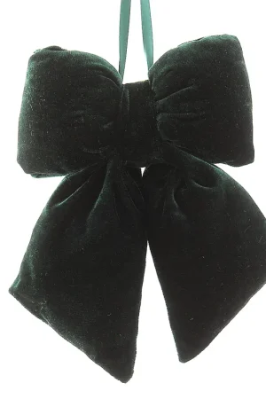 Vendita Finale Vetur Decorazione Fiocco Velluto H25 cm Verde