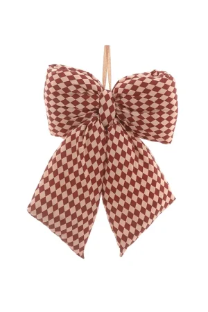 Vetur Decorazione Fiocco Velluto H36 cm Rosso Economico