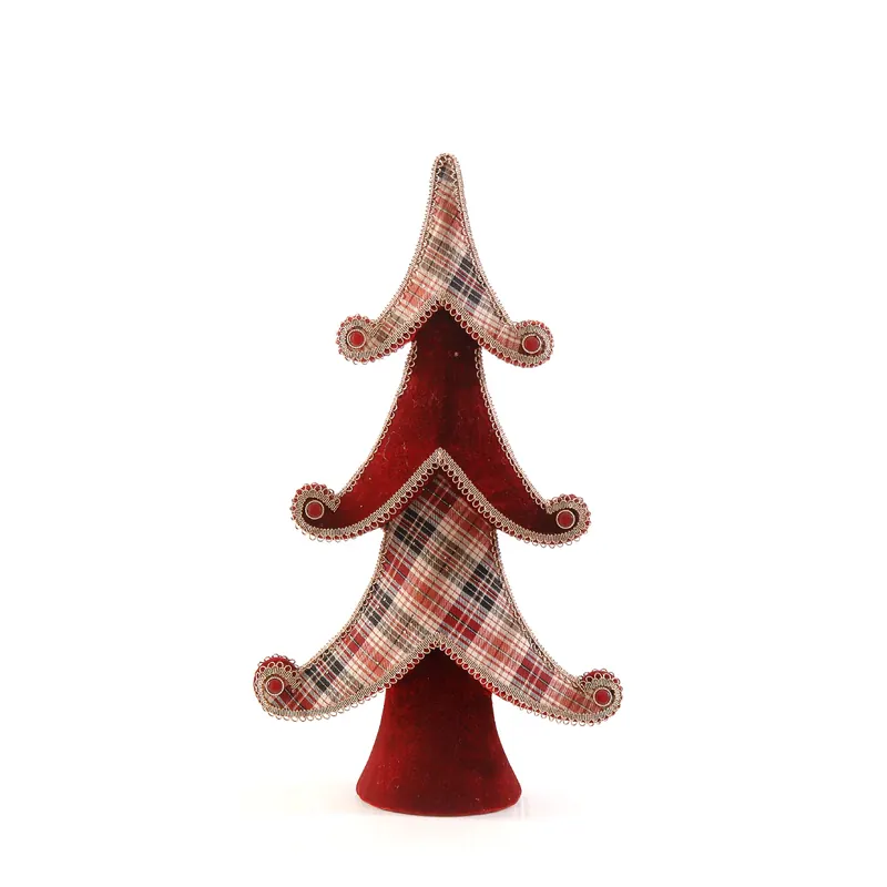 Vetur Decorazione Alberello di Natale H60 cm Rosso Direttamente Dal Produttore